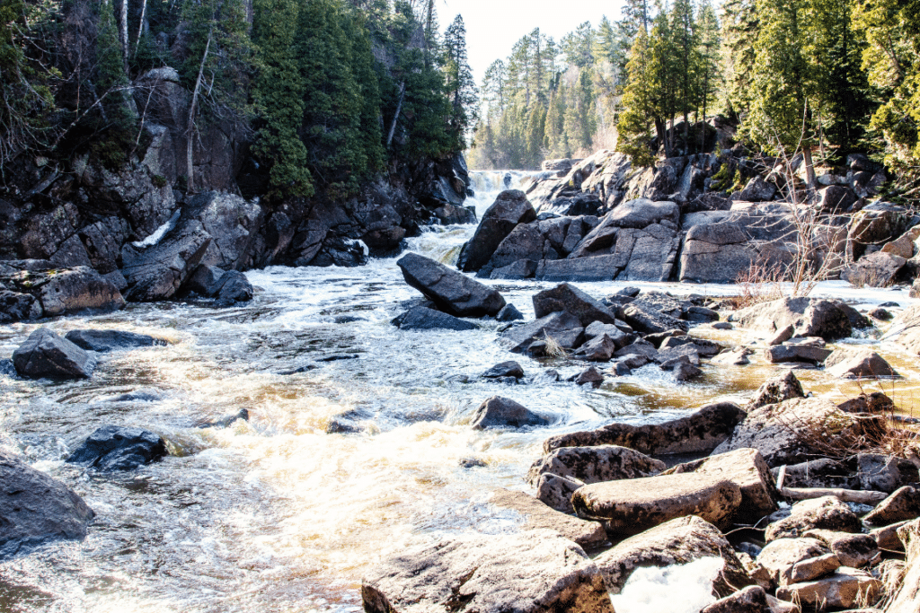 Beaver River Falls Superior hiking trail