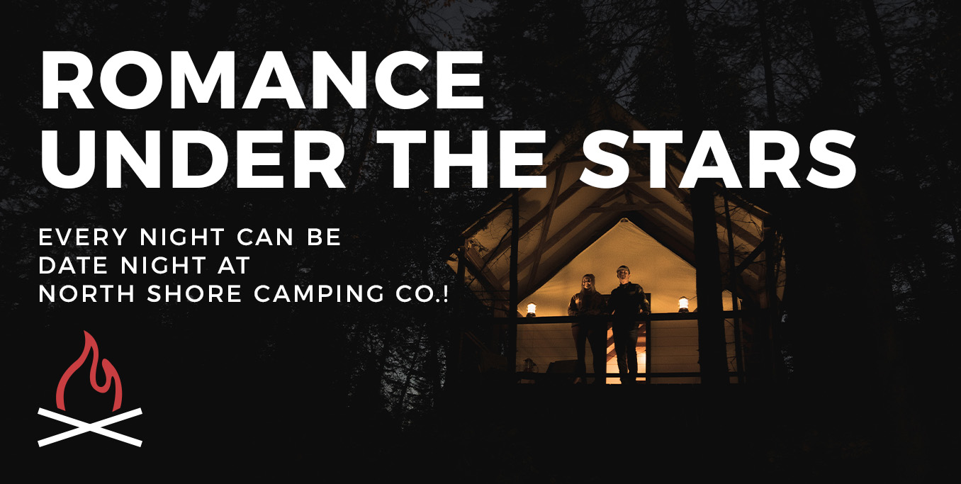 Cozy couple retreat in cabin under starlit sky.