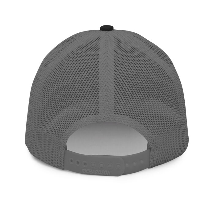 Gray mesh sports cap with adjustable strap