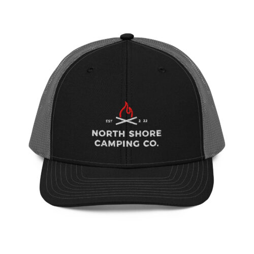 Black cap with North Shore Camping logo