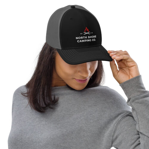 Woman wearing North Shore Camping Co. hat