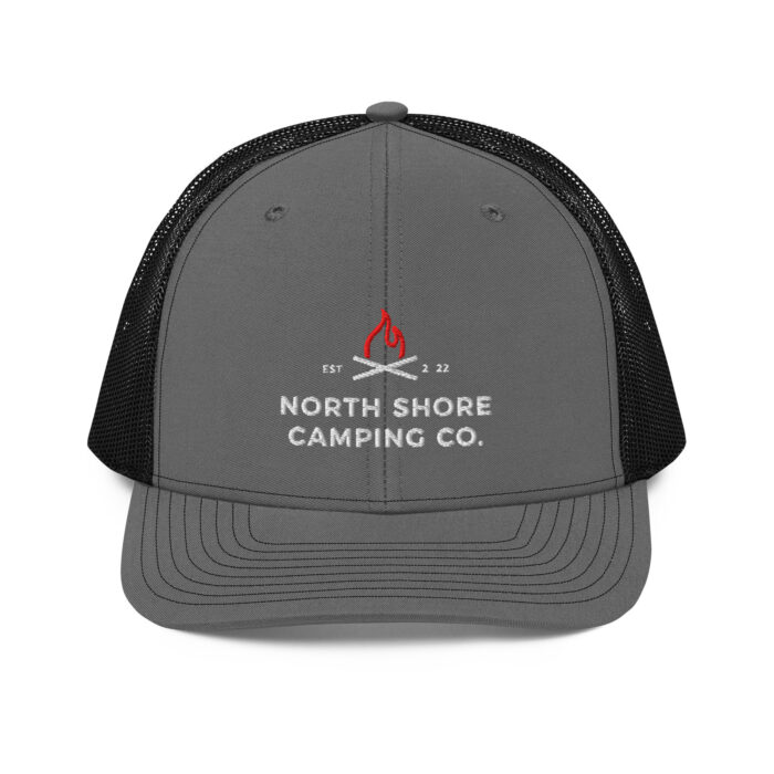 Gray North Shore Camping Co. trucker hat