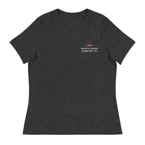 Charcoal t-shirt with North Shore Camping Co. logo