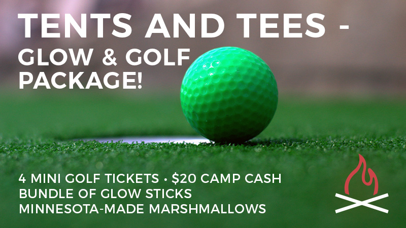 Tents and Tees Glow Golf Package Offer Details
